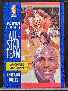 1991 Fleer Michael Jordan All-Star Team #211 Chicago Bulls